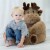 Trend Lab Children's Plush Moose Character Chair Perspective: top