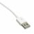 Apple Lightning Authorized White IPhone, IPad, IPod USB Charge and Sync Cable, 6 foot Perspective: top