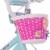 JOYSTAR Paris Kids Bike for Girls Ages 3-5 w/ Training Wheels, 14 , Blue/Fuschia Perspective: top