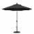 California Umbrella 9' Patio Umbrella in Black Perspective: top