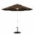 California Umbrella 9' Patio Umbrella in Teak Perspective: top