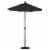 6' Patio Umbrella in Black - California Umbrella Perspective: top