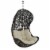 Parlay Swing Outdoor Patio Fabric Lounge Chair - Espresso Beige Perspective: top