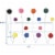 Gumball Coat Rack - Multicolored Perspective: top