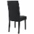 Confer Dining Vinyl Side Chair - Black Perspective: top