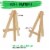 4  x 6  Stretched Canvas with 8  Mini Wood Display Easel Kit, 12 Pack - Artist Tabletop Stand Perspective: top