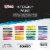 36 Color Set of Watercolor Paint in Large 18ml Tubes - Vivid Colors Kit for Artists, Students Perspective: top