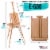 57-Piece Watercolor Painting Kit with French Easel, Watercolor Paint, Canvas, Paper, Brushes Perspective: top