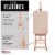 Medium Wooden H-Frame Studio Easel with Artist Storage Tray and Wheels - Adjusts to 96  High Perspective: top