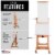 Double Rocker Crank Heavy Duty Extra Large Wooden Studio Floor Easel - Adjustable H-Frame Perspective: top
