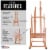 Extra Large Double Mast Wooden H-Frame Studio Floor Easel with Artist Storage Tray Perspective: top
