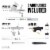 Dual Fan Air Compressor Cake Decorating System Kit with 3 Airbrushes, 4 Food Coloring Set Perspective: top