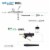 12 Color Cake Decorating Airbrushing System Kit - Gravity & Siphon Feed, Dual Fan Compressor Perspective: top