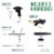 Dual Fan Air Compressor Pro Cake Decorating System Kit - 3 Airbrushes, 12 Food Coloring Set Perspective: top