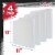 10  x 10  Gallery Depth 1-1/2  Profile Stretched Canvas 4-Pack - Gesso Triple Primed Cotton Perspective: top