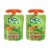 GoGo squeeZ® Peach & Strawberry Applesauce and Fruit Puree Pouches Variety Pack Perspective: top