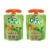GoGo squeeZ Fruit & VeggieZ Applesauce Puree Variety Pack Boulder Berry, Pedal Peach Snack Pouches Perspective: top