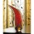 Crimson Sunset Art Glass Vase Perspective: top