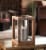 Home Locomotion Wood Frame Hurricane Lantern Perspective: top