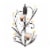 Koehler Home Kitchen Decorative Gift Amber Lilies Candle Wall Sconce Perspective: top