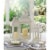 Home Locomotion Gable Medium White Lantern Perspective: top