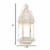 Home Locomotion 849179027063 Distressed Lantern, White - Small Perspective: top