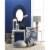 Zingz & Thingz Nikki Chu Hartford Small Wooden Glass Lantern in White and Copper Perspective: top
