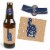 Big Dot of Happiness My Dad is Rad Father's Day Decor for Men 6 Beer Bottle Labels & Carrier Perspective: top