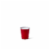 20 Pack Shot Glasses - 1.5 oz Acrylic Party Cup - Red Plastic Shot Glass Perspective: top