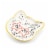 Cat Dish Plate | Small Ceramic Catchall Dish For Treats, Keys, Change, & More Perspective: top
