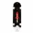 Magneto Kids Skateboard (Rocket) Perspective: top