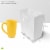 Occasionall Designer Small White Paper Gift Wrap Bags with Handles Colors Bulk 12Pack 6x3x7.5 Perspective: top
