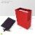 Red Foil Gift bags with Handles, Designer Solid Red Paper Gift Wrap Bags Perspective: top