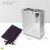 Medium Metallic Silver Paper Gift Bags with Metallic Handles, Party Favor Bags Perspective: top