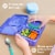 Omie OmieBox UP - Insulated Bento Lunch Box + 12 oz Thermos - Galaxy Purple Perspective: top