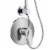PULSE ShowerSpas SeaBreeze Chrome Shower and Valve Combo Perspective: top