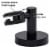 Hamilton Hills Round Pivot Mirror Black Hardware Tilting Anchors Perspective: top