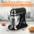 Geek Chef GSM45B Stainless Steel 4.8 Qt Bowl 12 Speed Baking Food Stand Mixer Perspective: top