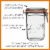 Le Parfait Super Terrine – French Glass Taper Jar With Airtight Lid For Canning Food Storage Perspective: top