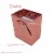 Extra Small Rose Gold Foil Gift bags with Handles, Designer Solid Color Paper Gift Wrap Bags Perspective: top