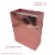 Large Rose Gold Foil Gift bags with Handles, Designer Solid Rose Gold Paper Gift Wrap Bags Perspective: top