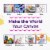 Pintar Glitter Paint Pens 14 Pack Acrylic Extra Fine Tip 0.7mm Perspective: top