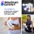 Reathlete FOLD Interchangeable Folding Massage Therapy Gun for Athletes, White Perspective: top