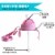 Botabee 3-in-1 Pink Weighted Straw Sippy Cup Conversion Kit (2 Pack) Perspective: top