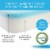 Bi-Comfer Pack n Play Tri Fold 2 Stage Waterproof Mini Crib Memory Foam Mattress Perspective: top