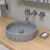 ALFI brand ABCO7055 Solid Concrete Gray Matte Cap Bathroom Sink Drain Perspective: top