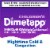DimeTapp Nightime Cold & Congestion Medicine Perspective: top