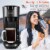 Sincreative Single Serve Coffee Maker Cappuccino Machine with Milk Frother, Blue Perspective: top