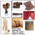 9  Rubber Gripped Carbon Steel 6 Size Revolving Leather Hole Punch Tool w/ Brass Perspective: top