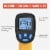 Infrared Thermometer, Backlit LCD Display, -58℉～1022℉ (-50℃～550℃) Temperature Gun Perspective: top